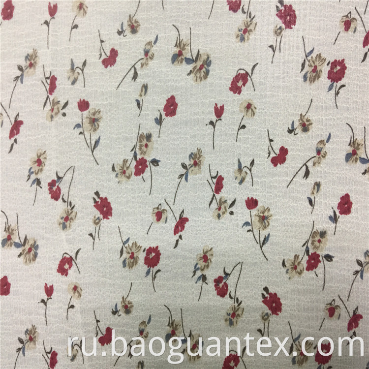 Floral Pattern Chiffon Fabric